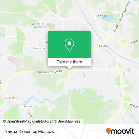 Улица Каменка map