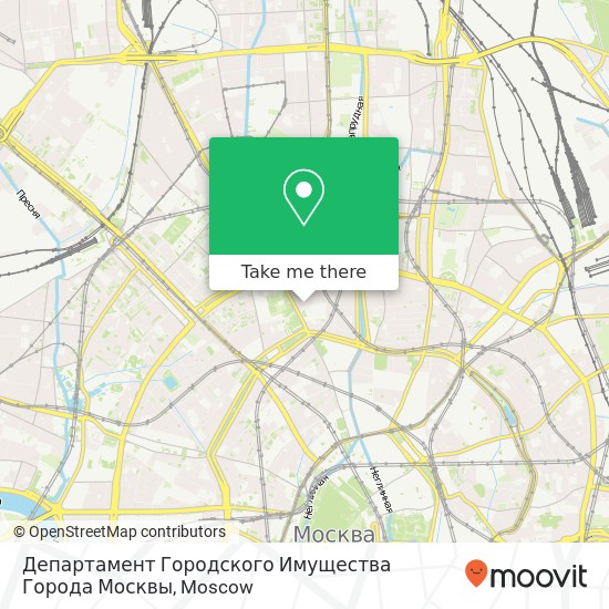 Департамент Городского Имущества Города Москвы map