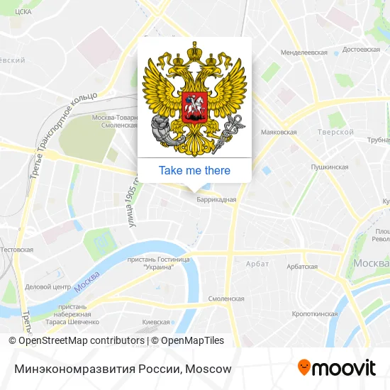 Минэкономразвития России map