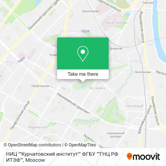 НИЦ ""Курчатовский институт"" ФГБУ ""ГНЦ РФ ИТЭФ"" map