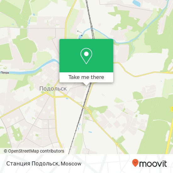 Станция Подольск map