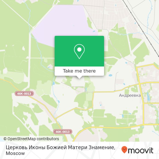 Церковь Иконы Божией Матери Знамение map