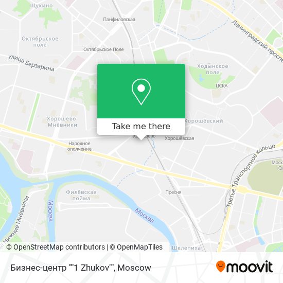 Бизнес-центр ""1 Zhukov"" map
