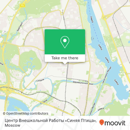 Центр Внешкольной Работы «Синяя Птица» map