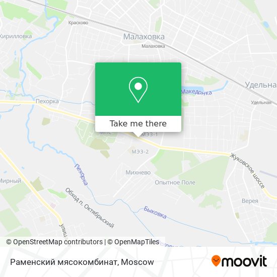 Раменский мясокомбинат map