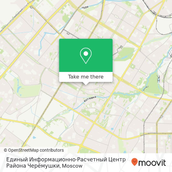 Единый Информационно-Расчетный Центр Района Черёмушки map