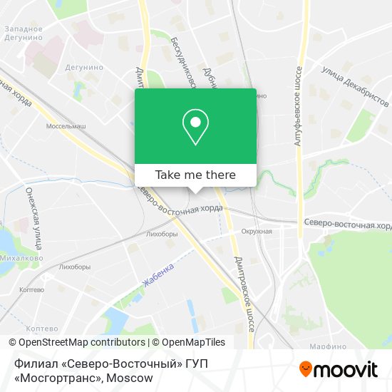 Филиал «Северо-Восточный» ГУП «Мосгортранс» map