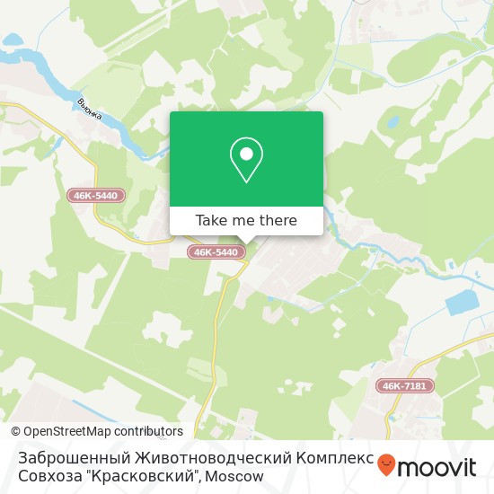 Заброшенный Животноводческий Комплекс Совхоза "Красковский" map