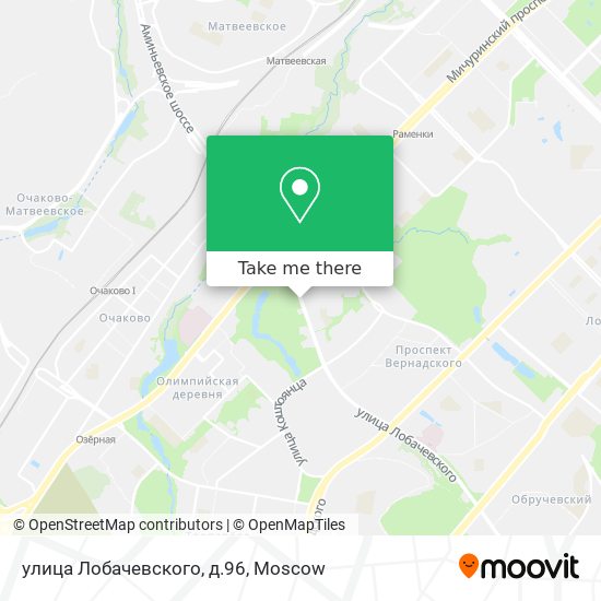 улица Лобачевского, д.96 map