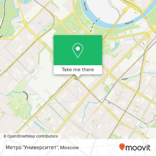 Метро "Университет" map