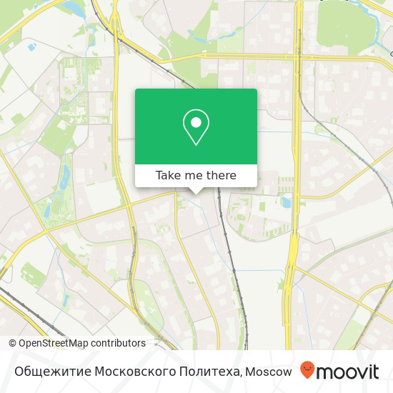 Общежитие Московского Политеха map