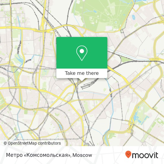 Метро «Комсомольская» map