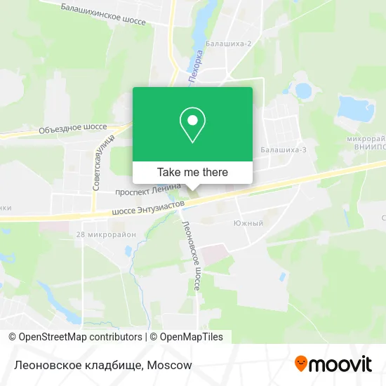 Леоновское кладбище map