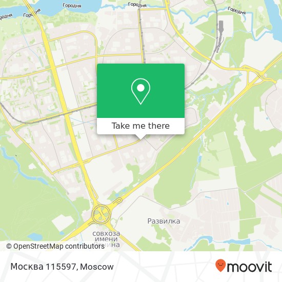 Москва 115597 map