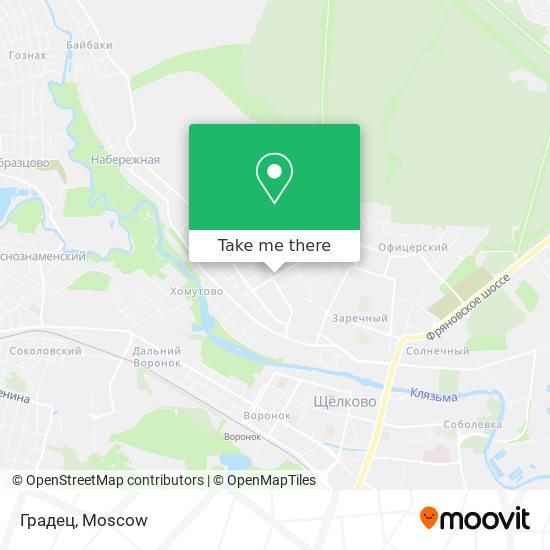 Градец map