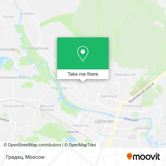 Градец map