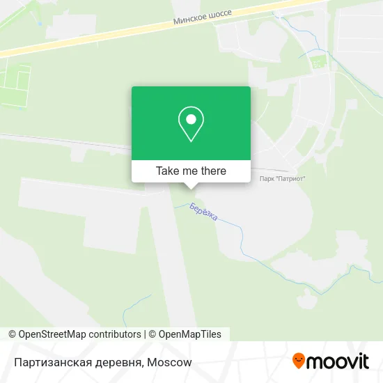 Партизанская деревня map