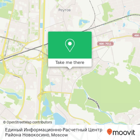 Единый Информационно-Расчетный Центр Района Новокосино map