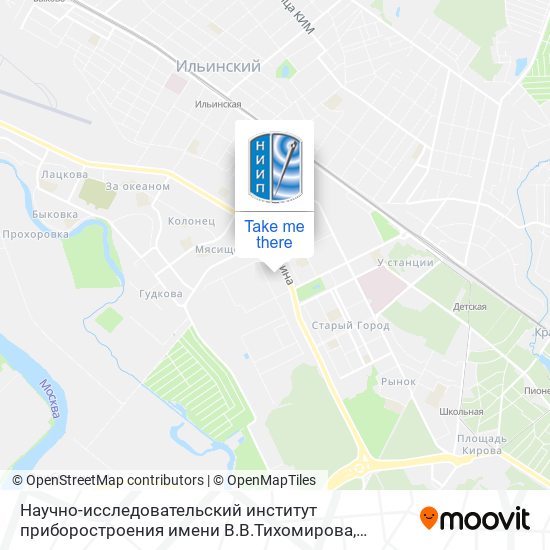 Научно-исследовательский институт приборостроения имени В.В.Тихомирова map