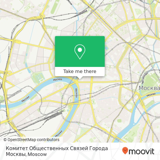 Комитет Общественных Связей Города Москвы map