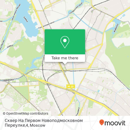 Сквер На Первом Новоподмосковном Переулке,4 map