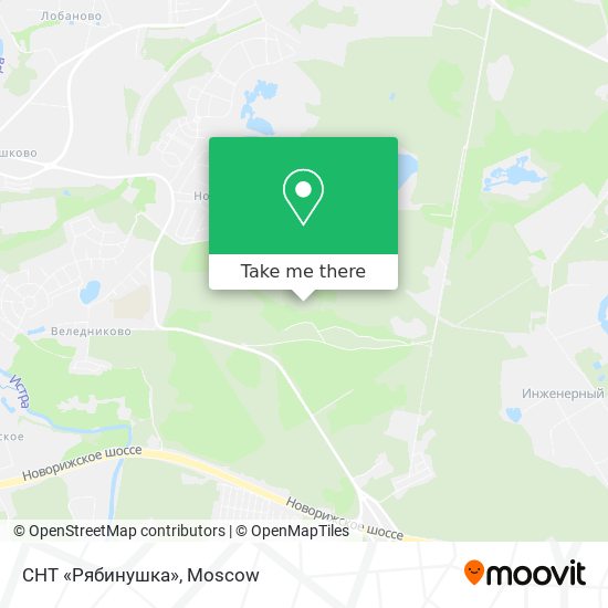 СНТ «Рябинушка» map