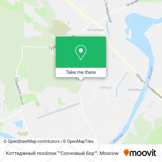 Коттеджный посёлок ""Сосновый бор"" map