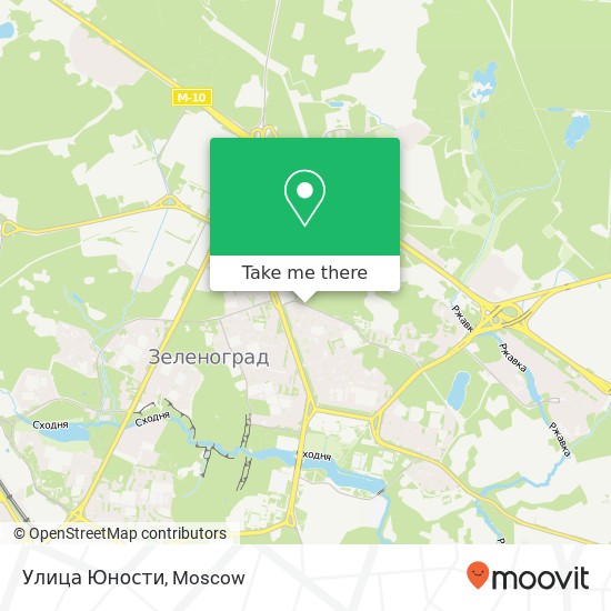 Улица Юности map