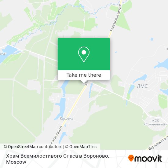 Храм Всемилостивого Спаса в Вороново map