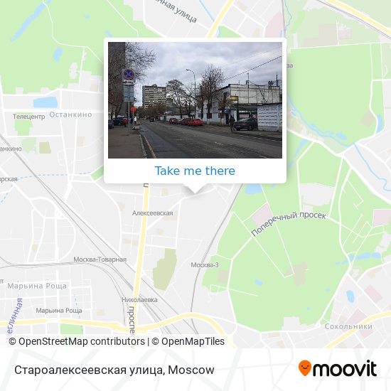 Староалексеевская улица map