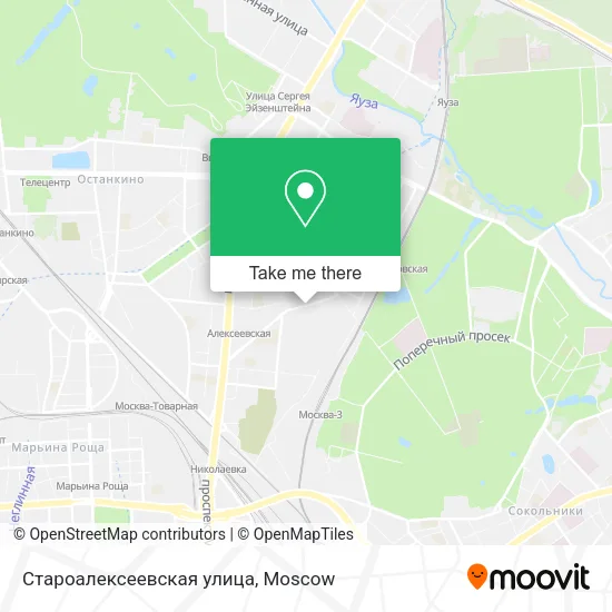 Староалексеевская улица map