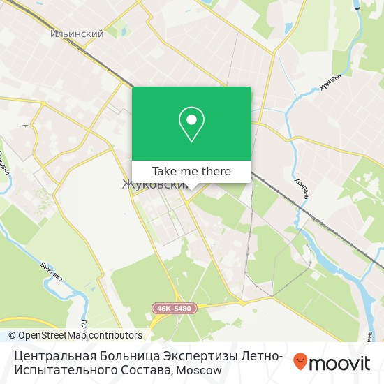 Центральная Больница Экспертизы Летно-Испытательного Состава map