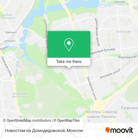 Новостом на Домодедовской map
