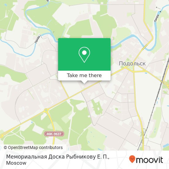 Мемориальная Доска Рыбникову Е. П. map