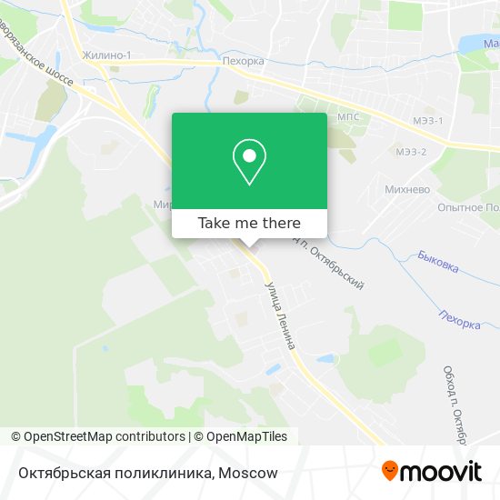 Октябрьская поликлиника map