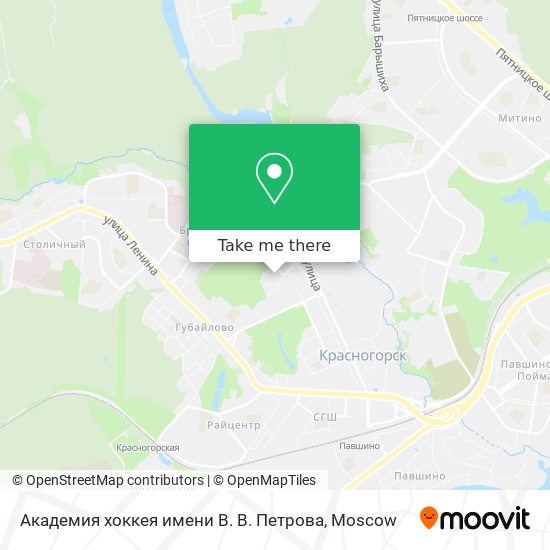 Академия хоккея имени В. В. Петрова map