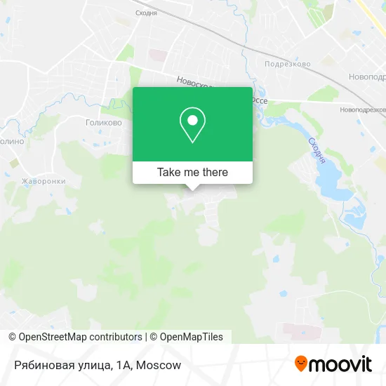 Рябиновая улица, 1А map