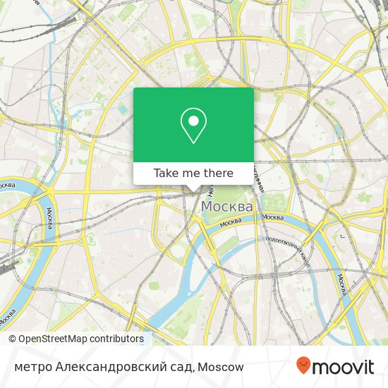 метро Александровский сад map