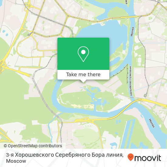 3-я Хорошевского Серебряного Бора линия map