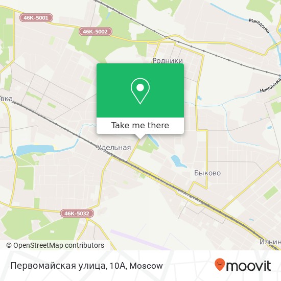 Первомайская улица, 10А map