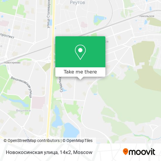 Новокосинская улица, 14к2 map