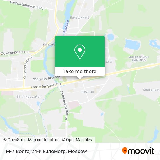 М-7 Волга, 24-й километр map