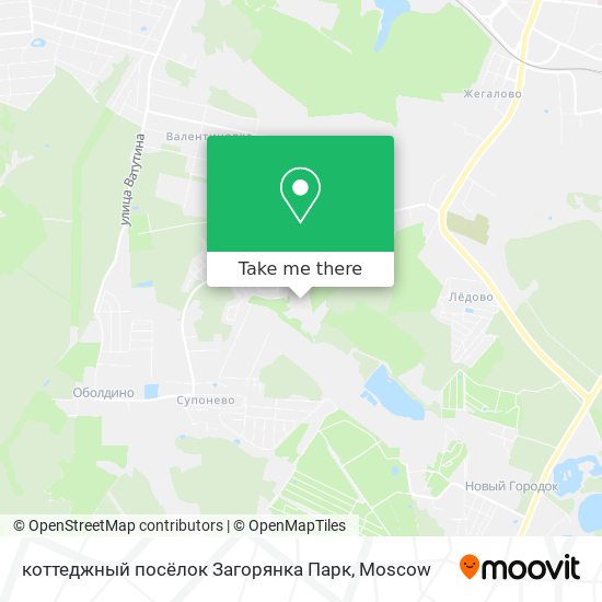 коттеджный посёлок Загорянка Парк map