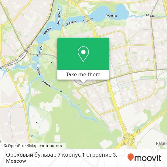 Ореховый бульвар 7 корпус 1 строение 3 map