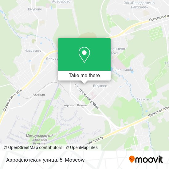 Аэрофлотская улица, 5 map