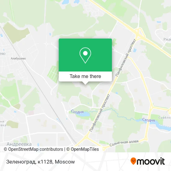 Зеленоград, к1128 map