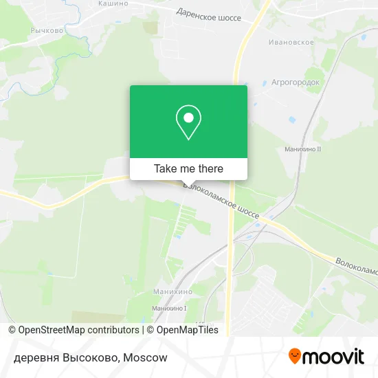 деревня Высоково map