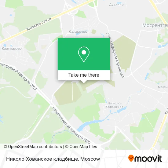 Николо-Хованское кладбище map