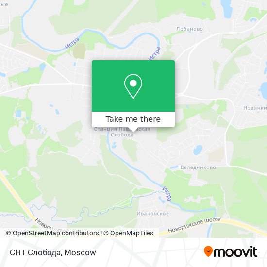 СНТ Слобода map