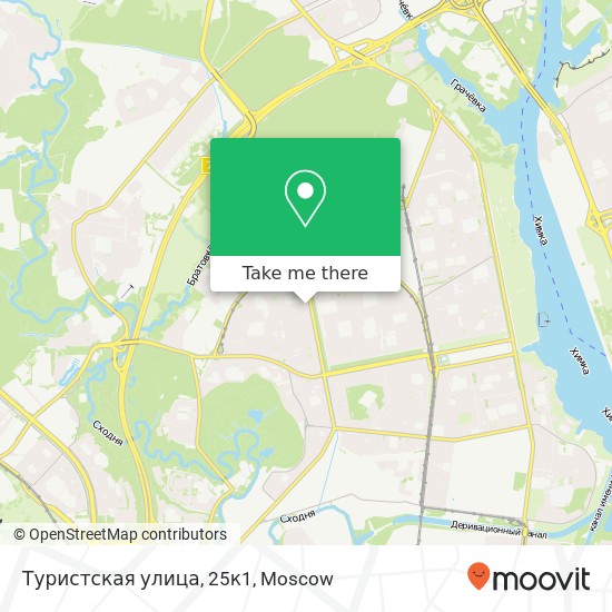 Туристская улица, 25к1 map